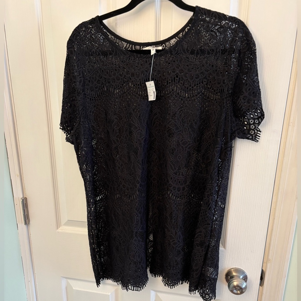 Maurices Black Lace Blouse